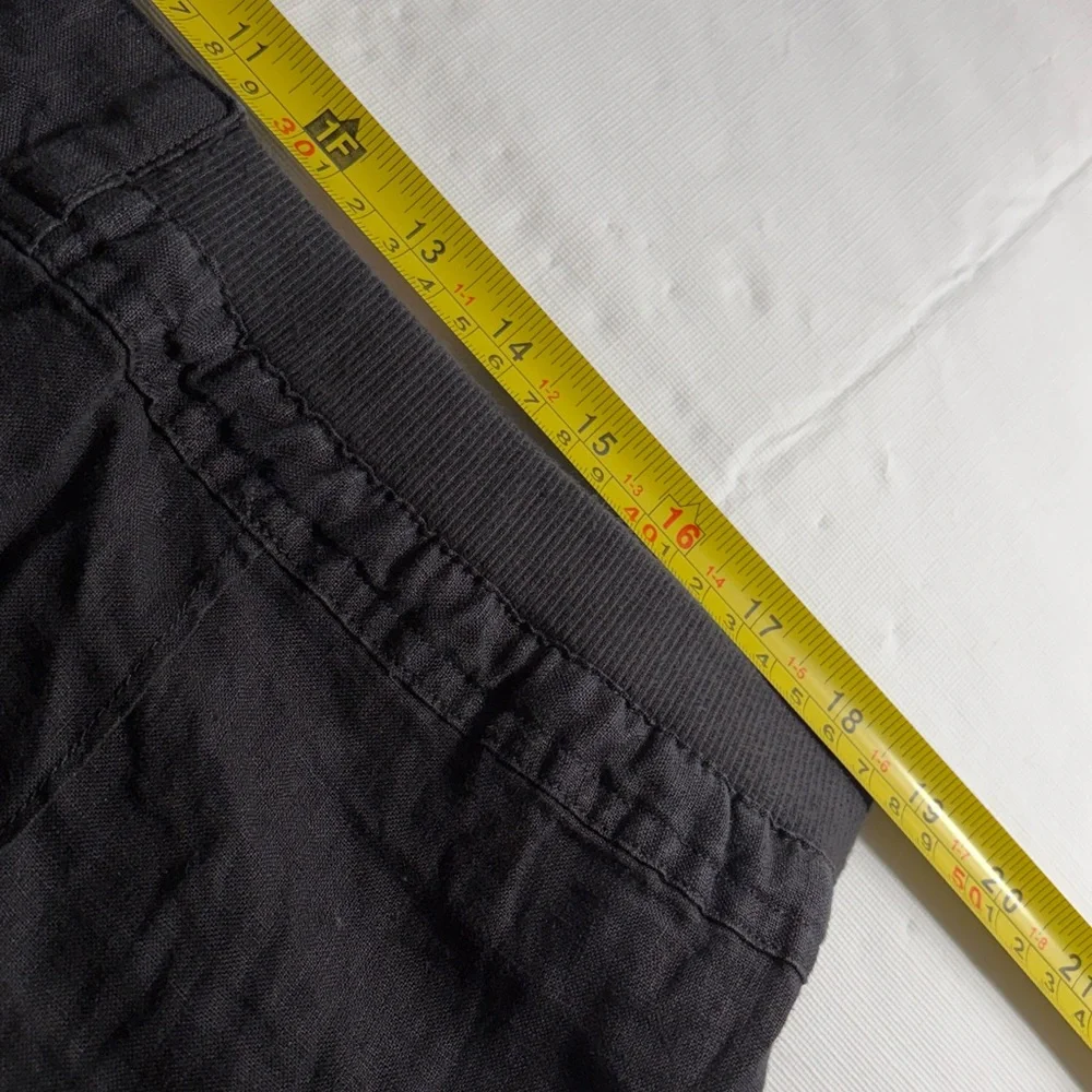 Chico’s NEW The Ultimate Fit Black Linen Cropped Pants Size 2.5 or L or 14